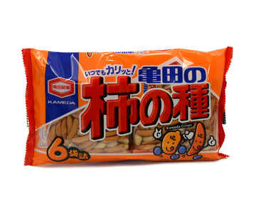 亀田製菓 柿の種 6袋<br>KAMEDA PERSIMMON SEEDS 6 BAGS