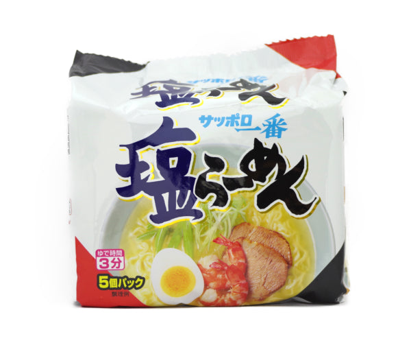 salt　FOODS　塩味らーめん　ramen　Dainobu-Plus+　5pieces[SANYO　–　サンヨー食品　5pieces]　サッポロ一番　SapporoICHIBAN