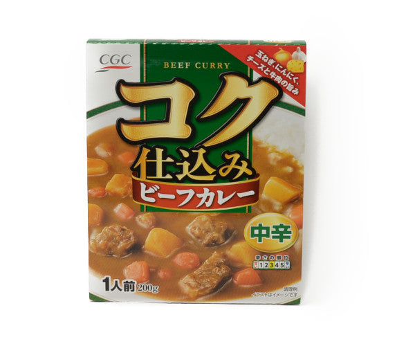 ＣＧＣ コク仕込みビーフカレー 中辛 1人前<br>CGC BEEF CURRY MID-SPICY 200G