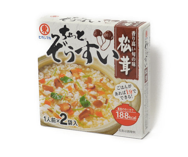 –　MATSUTAKE　7.5GX2]　ZOSUI　ヒガシマル醤油　CHOTTO　8g×2P[HIGASHIMARU　ちょっとぞうすい　松茸　Dainobu-Plus+