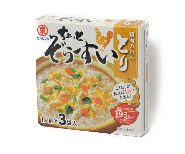 ヒガシマル醤油 ちょっと雑炊 とり 9g×3P<br>HIGASHIMARU CHOTTO ZOSUI CHICKEN 25.5G