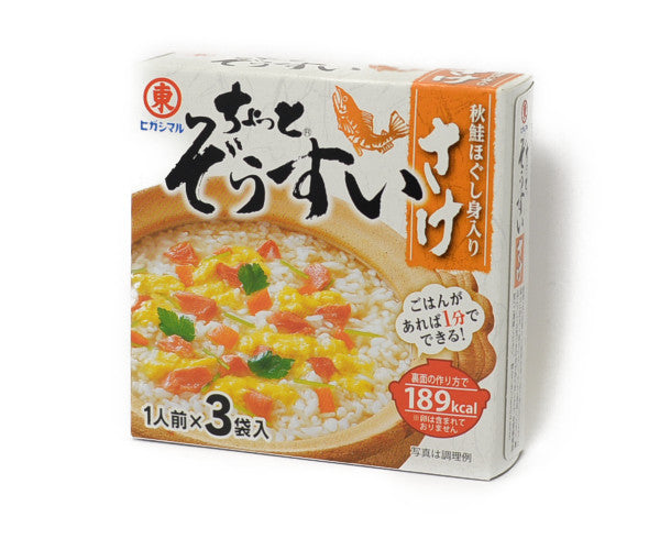 –　ヒガシマル醤油　7.5GX3]　さけ　ちょっと雑炊　SALMON　ZOSUI　8g×3P[HIGASHIMARU　CHOTTO　Dainobu-Plus+