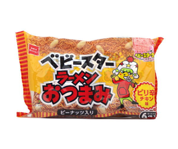 おやつカンパニー ベビースターラーメンおつまみ ピリ辛チキン味 150g[OYATSU COMPANY BABYSTAR RAMEN OTSUMAMI  SPICY CHIKEN FLAVOR 150g] – Dainobu-Plus+