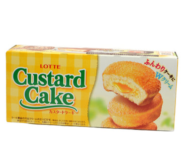ロッテ カスタードケーキ 6個入<br>LOTTE CUSTARD CAKE 6PCS